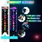 Tegeme Glow in the Dark Party Supplies Neon Happy Birthday Banner Crazy Porch Sign Glow Party Backdrop for Black Light Neon Themed Birthday Party Decorations